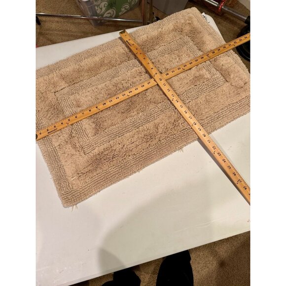 UGG Emma Bath Rug Mat Beige Tan Cobblestone Looped Textured Luxury Bathroom - Picture 5 of 8